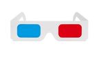 Official Eversky Red/Cyan 3D Viewing Glasses