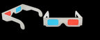 Official Eversky Red/Cyan 3D Viewing Glasses