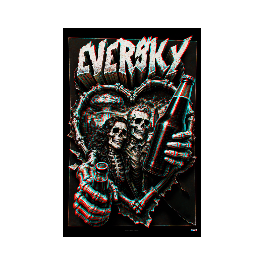 "Tag Me I'm Dead" – 3D Anaglyph Poster